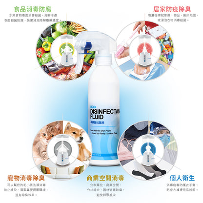 歐克靈次氯酸300ml噴瓶-應用方式